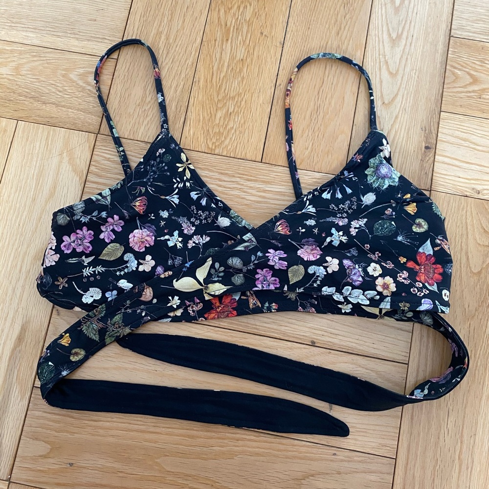 Lspace Floral Liberty of London Wrap-around Top